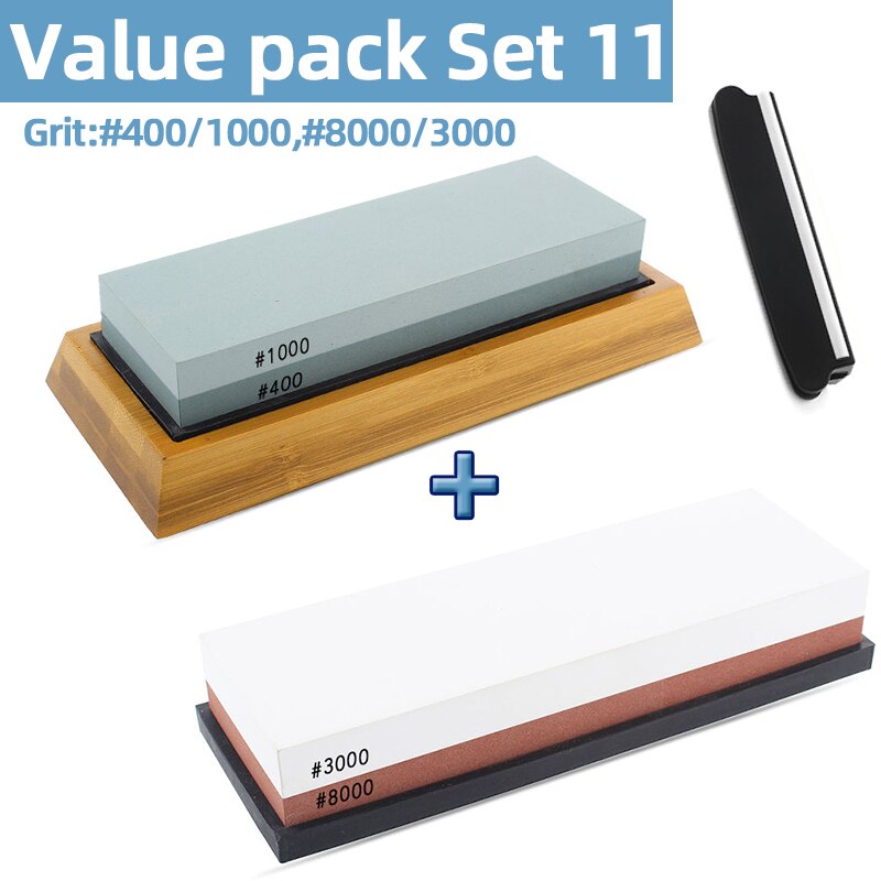 Knife Sharpener Whetstone Sharpening Stones grinding stone water stone kitchen Tool 2-IN-1 240 600 1000 3000 grit