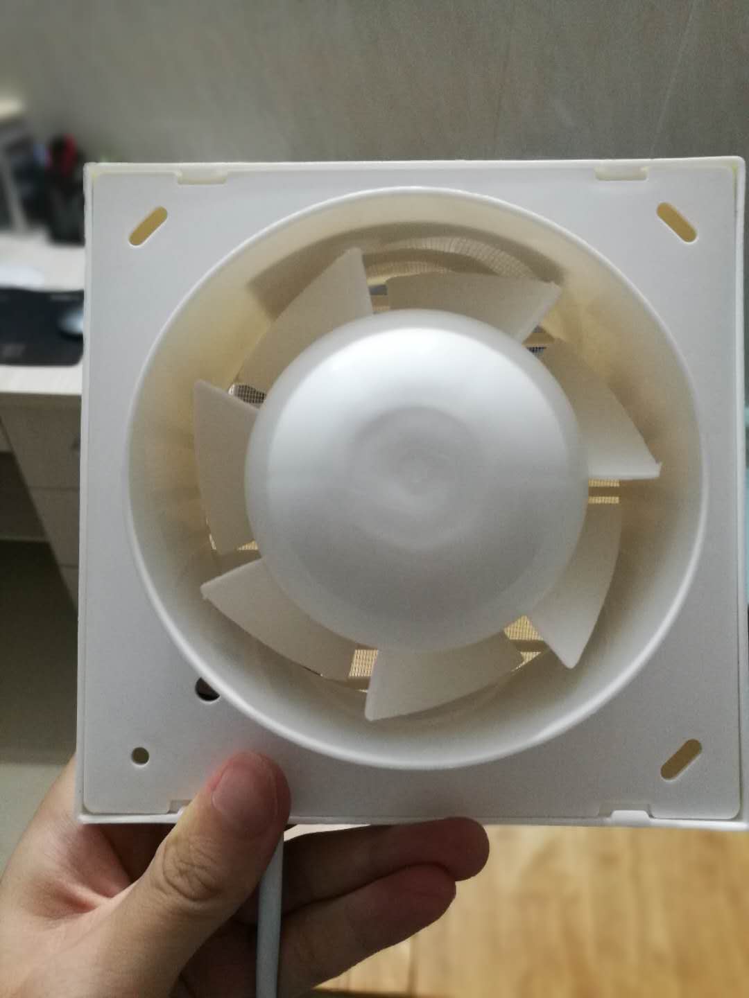 12 W 220 V Wit Opknoping Muur Vensterglas Kleine Ventilator Extractor Uitlaat Fans Wc Badkamer Keuken Ventilator Gat Size 110x110mm
