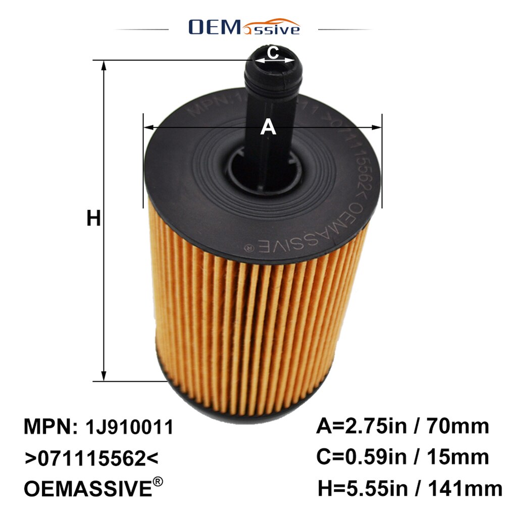 Filtro de aceite para VW transporte T4 T5 2000, 2001, 2002, 2003, 2004, 2005, 2006, 2007, , 1896ccm 2461ccm 2792ccm 1,9 2,5 TDI 2,8