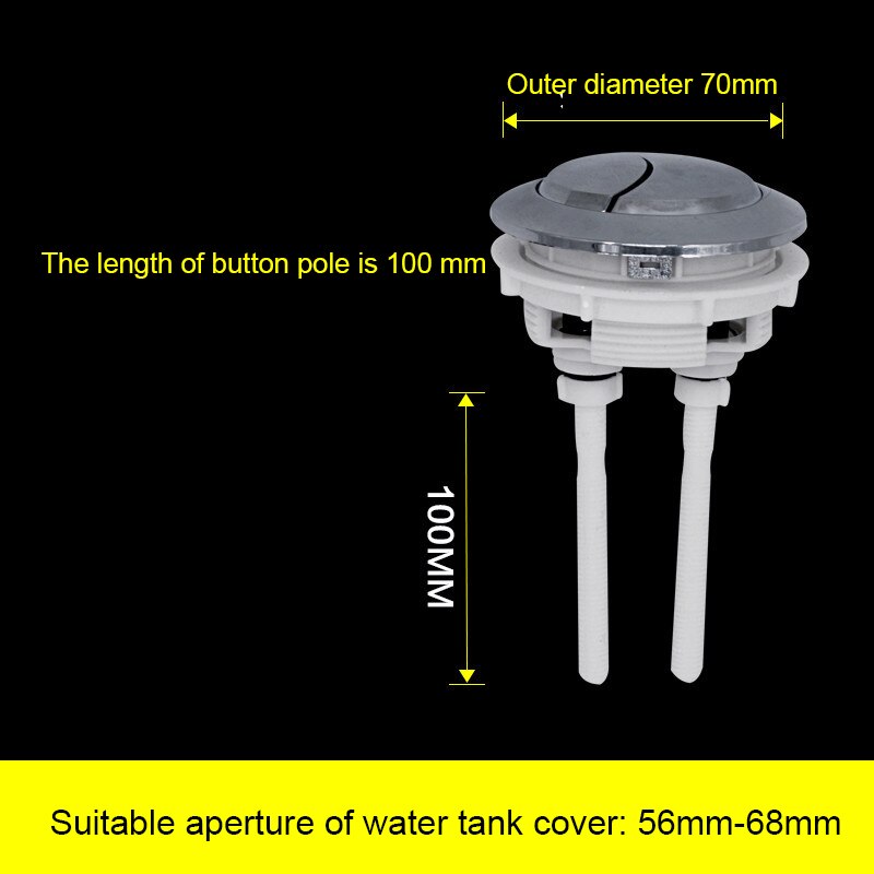Dual Flush Toilet Commode Water Tank Push Button Tool Durable JS22: 3