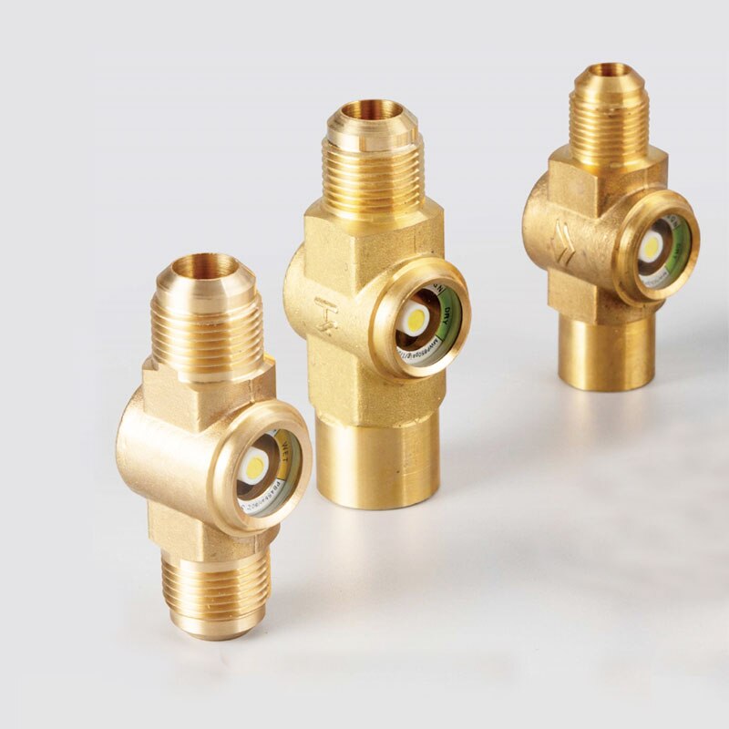 HONGSEN Brand Central Air Conditioning Refrigerant Brass Sight Glass Equipment Accessories