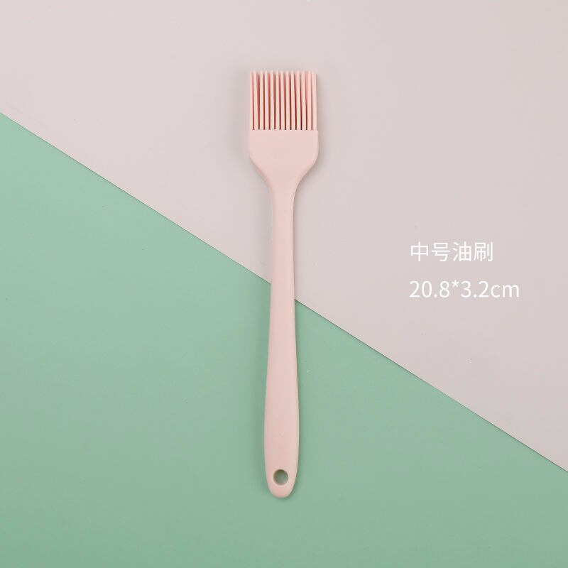 Silicone Cream Baking Scraper Non Stick Butter Spatula Cutter Chocolate Smoother Heat Resistant Kitchen Pastry Tools Scraper: A M Pink