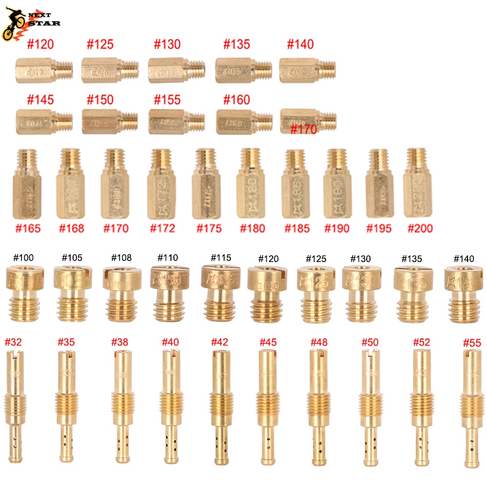 2 Sets Motorrad-Vergaser-Düsen – 12 Stück Slow Pilot Jets Für PZ19, PB16/18/20