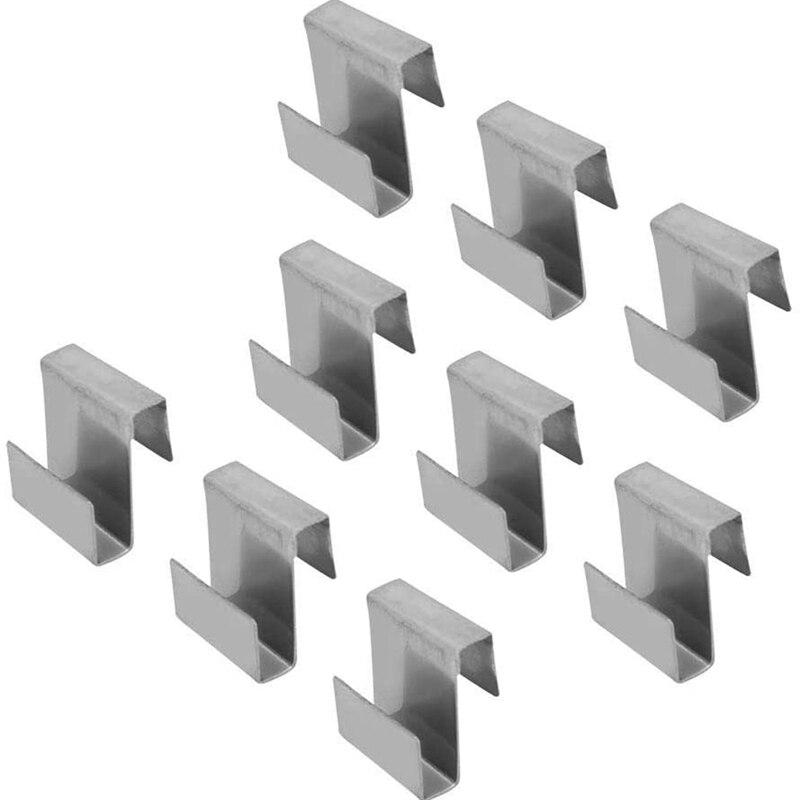 -25Pcs Stainless Steel Z-Lap Type Greenhouse Glazing Clips Garden Supplies Clips