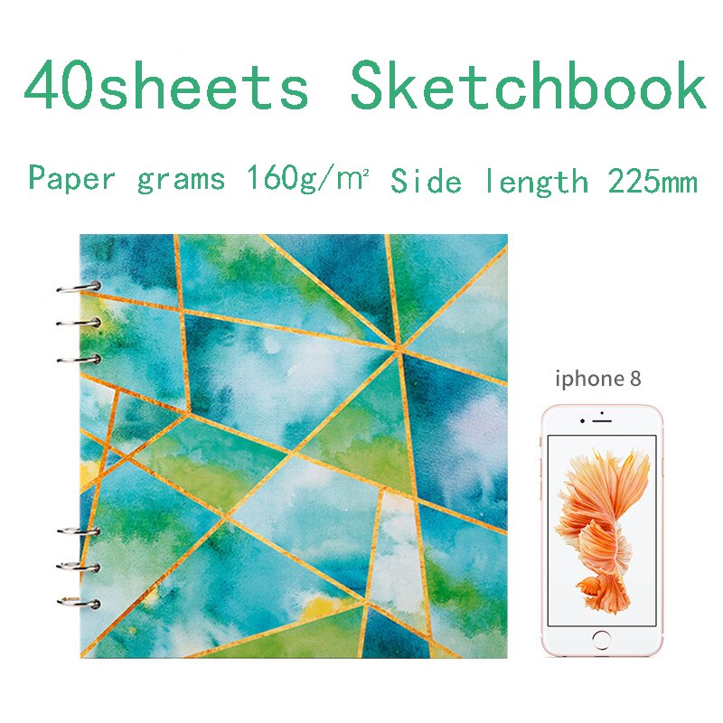 Student art blank sketch book painting book hand-painted small fresh special drawing paper painting paper sketch sketchbook: size4