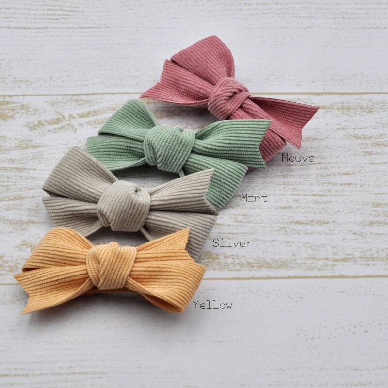 12pçs/lote faixas de cabelo macias de nylon, laço artesanal, veludo, arco de cabelo para bebê acessório de cabelo infantil: hair clip