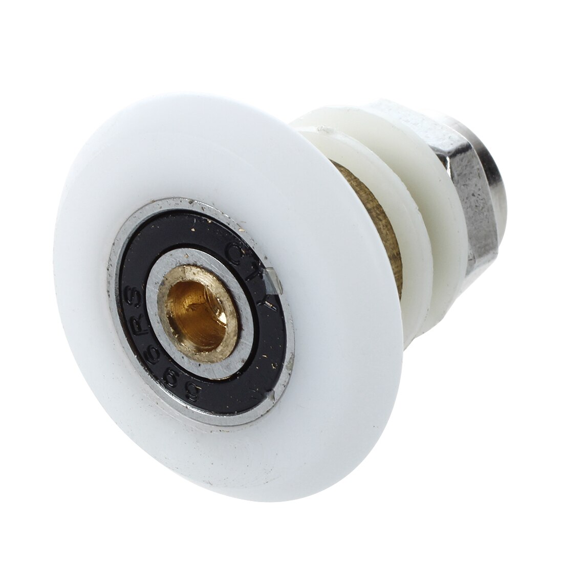 4 Pulegge Ruote Cilindro 25mm Per Porta Doccia Scorrevole - Per Vetro 5-6mm Spessore