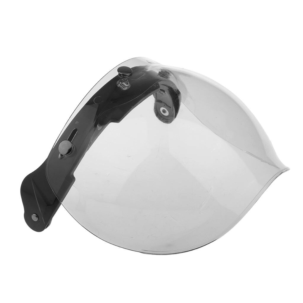 Motorcycle Flip UP Down Helmet Open Face Shield Visor Lens+Base for: Clear