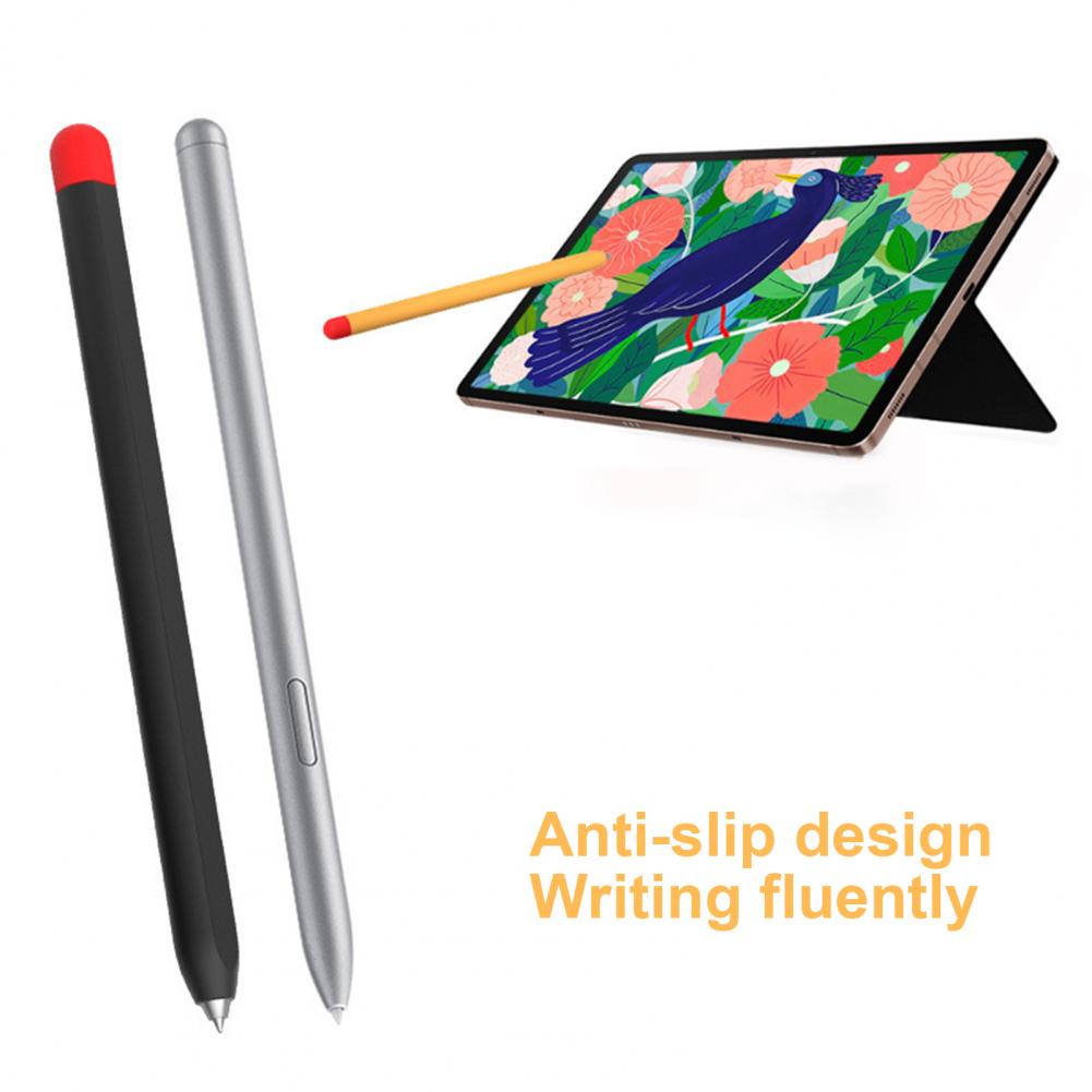 Stylus Cover Ultra-thin Dustproof Color Matching Silicone Pen Case Stylus Protective Sleeve for Samsung Galaxy Tab S7