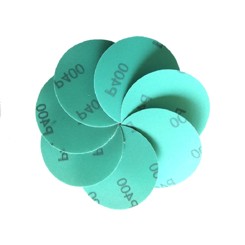 Schleifscheiben, 5,1 cm, PET-Folie, 50 mm, Hakenschlaufe, nasses und trockenes Schleifpapier für Exzenterschleifer, Holzbearbeitung, Auto, Polieren, Veredelung