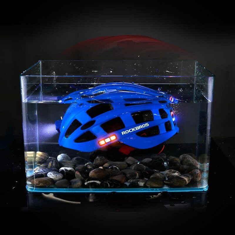 Rockbros Fiets Helm Met Led Light Usb Opladen Fietshelmen Mountain Racefiets Helm Sport Veilig Hoed Met Waarschuwingslampje