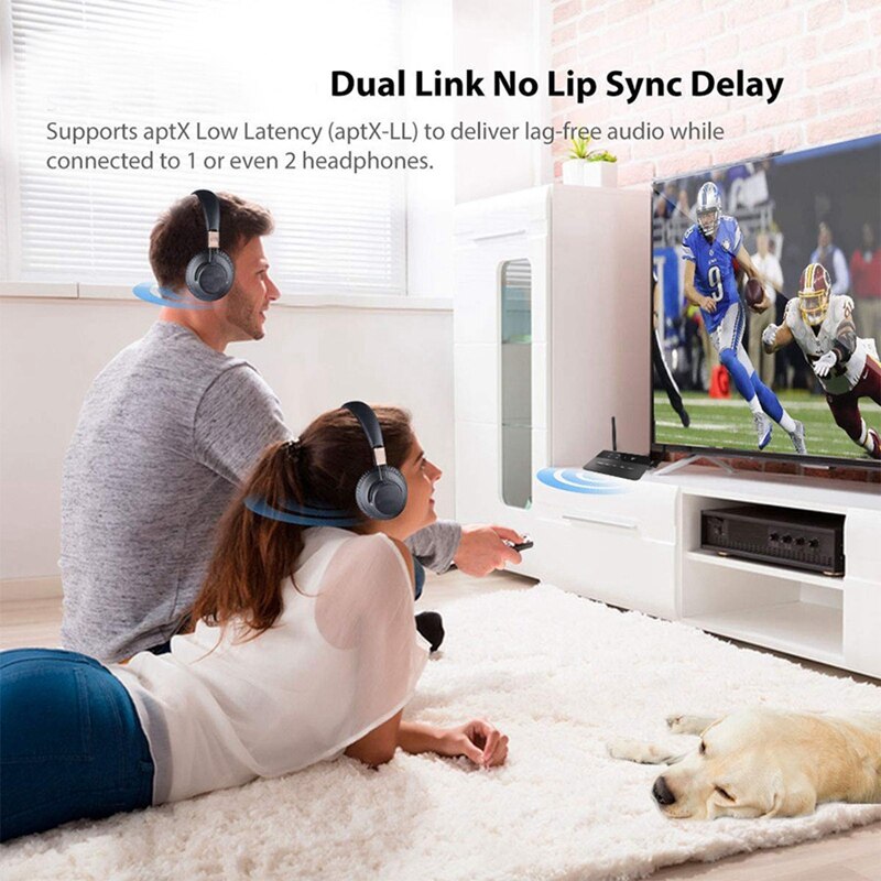 Aptx LL AAC 80M Bluetooth 5,0 Absender Empfänger 3,5mm AUX RCA USB Stereo o kabellos Adapter Dongle für TV PC Auto
