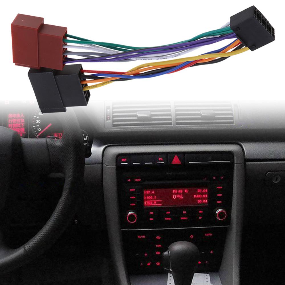 1 Stuks Kabelboom Adapter Voor Kenwood / Jvc Auto Stereo Radio Iso Standaard Connector Adapter 16 Pin Plug kabel