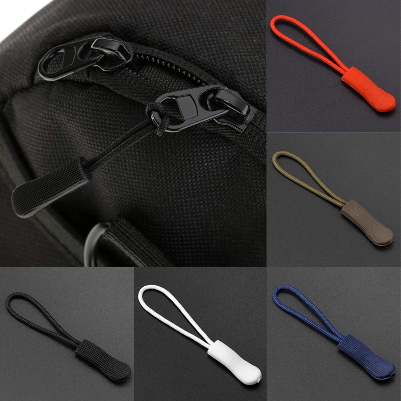 10 Stks/zak Naaien Accessoires Trekkoord Puller End Tab Vervanging Clip Snap Rits Touw Pocket Tent Rugzak