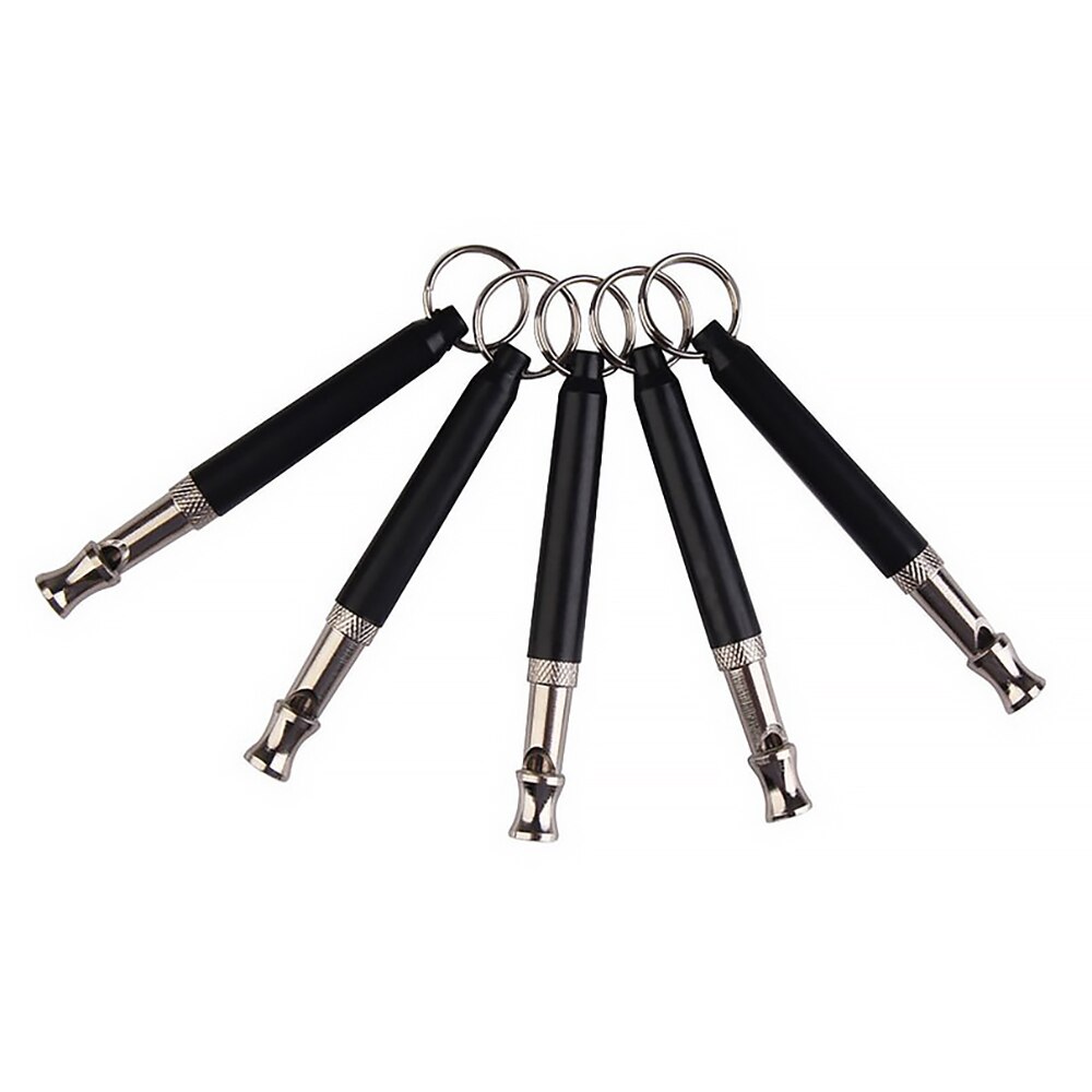 8x0.9cm Ultrasonic Whistle Pet Dog Training Whistle Flute Portable Keychain Dog Whistle Adjustable Dog Flute Pets Supplies
