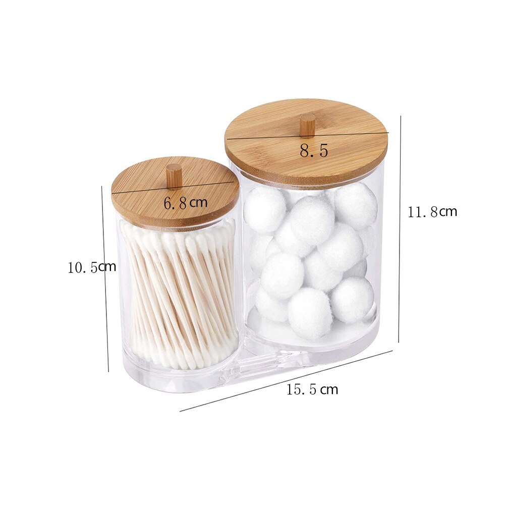 Acryl Wattenstaafjes Houder Transparant Wattenschijfje Opslag Stand Rack Organizer Box Cosmetische Make-Up Case Huishouden Sets: Style D
