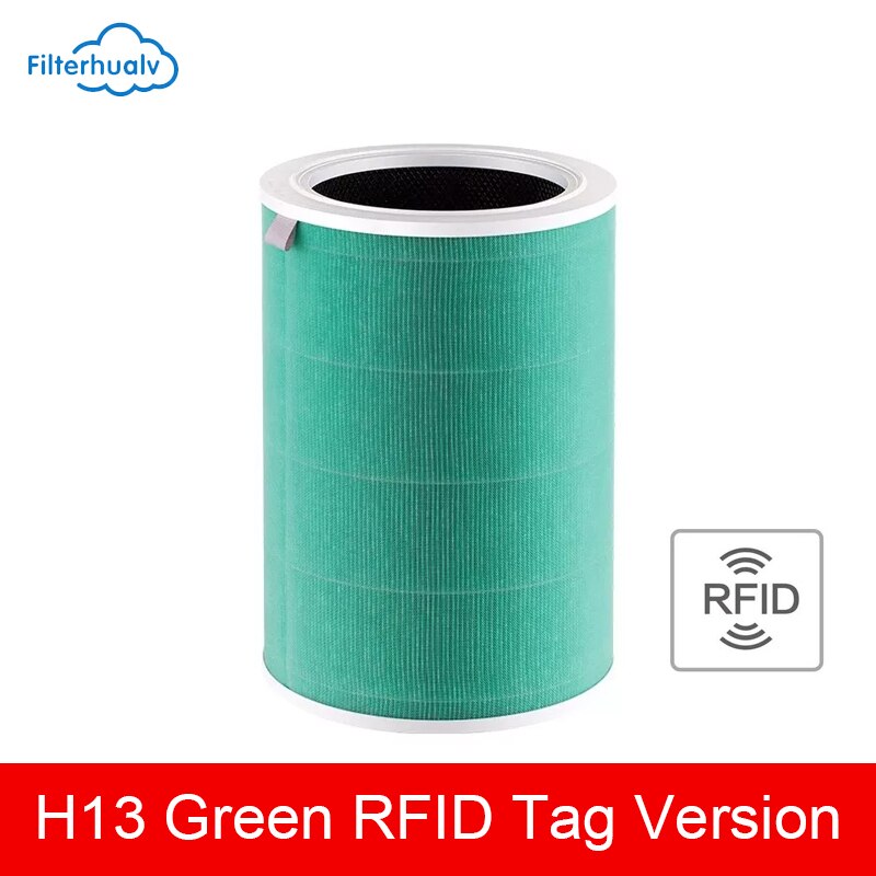 Para purificador de aire Xiaomi 3H 2 2C 2H 2S 3 3S 3C filtro de carbón activado red H13 HEPA 3 en 1 filtro purificador de aire Xiaomi filtro 3H3C: Verde claro