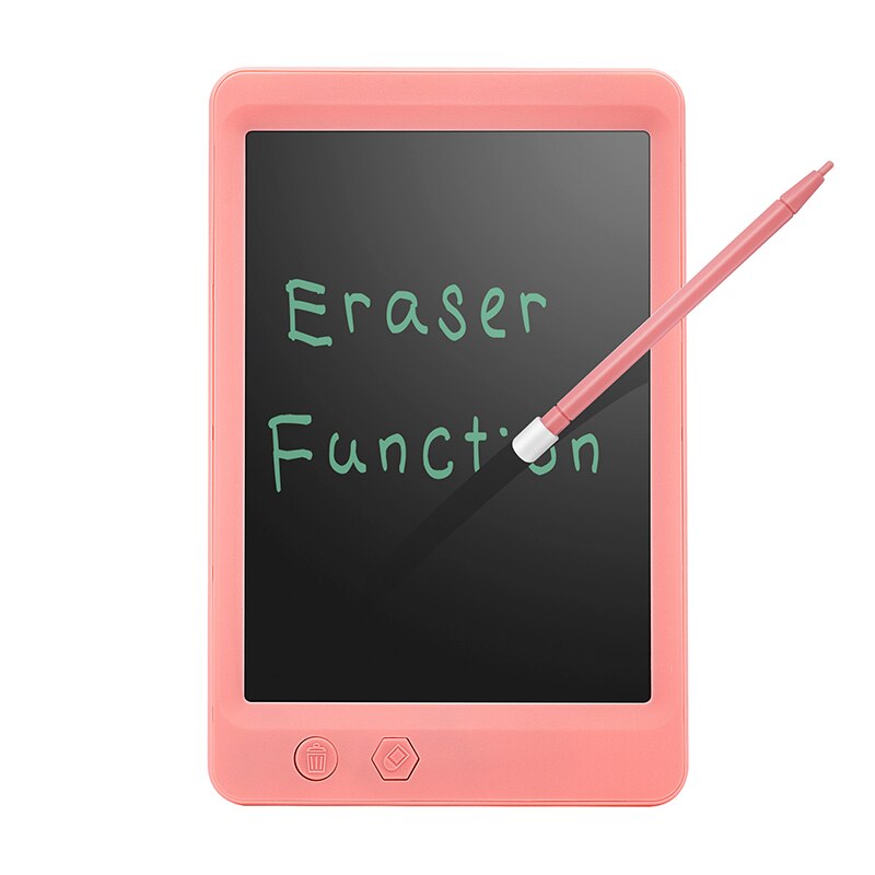 Partially erasing drawing board children&#39;s graffiti board LCD handwriting tablet portable digital drawing tablet educational toy: 8.5 inch pink