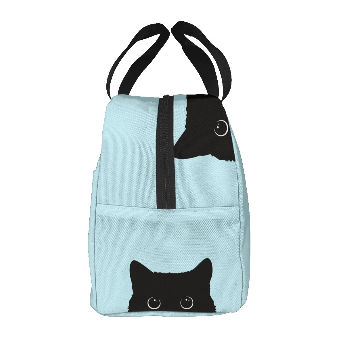 Zwarte Kat Lunch Voedsel Box Bag Geïsoleerde Thermische Voedsel Picknick Lunch Tas Voor Vrouwen Kinderen Mannen Cooler Tote Bag