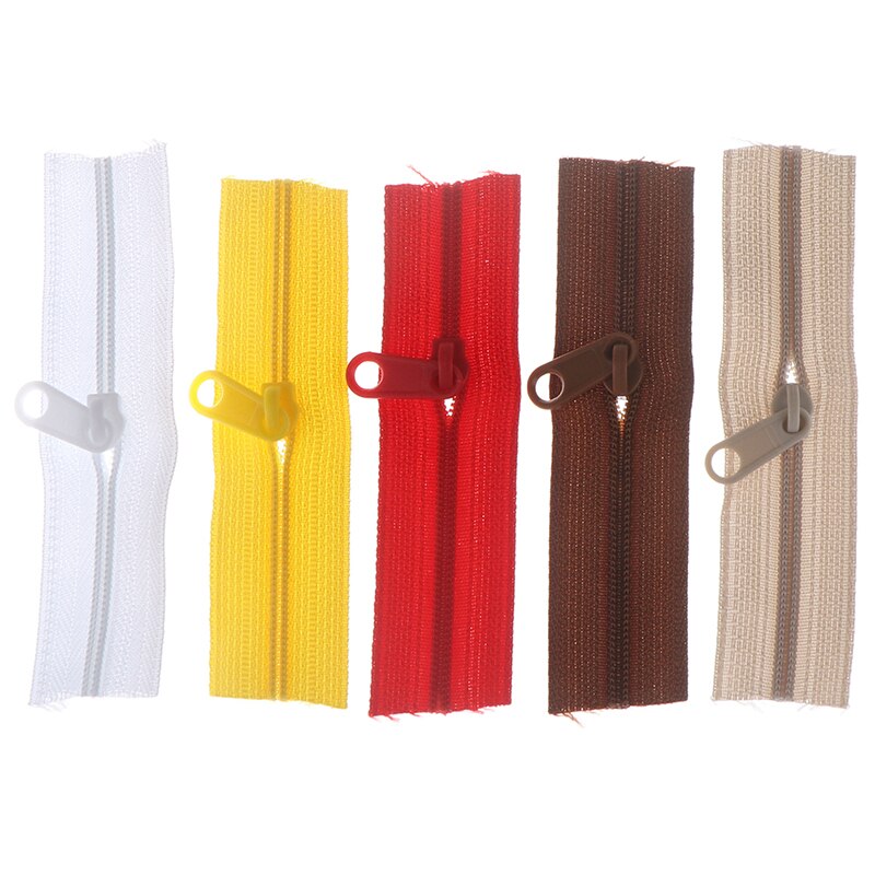 10Pcs/lot Mini Zipper Doll Dress Zipper 10cm Handmade Craft Sewing DIY Accessories Scrapbooking Garment Applique