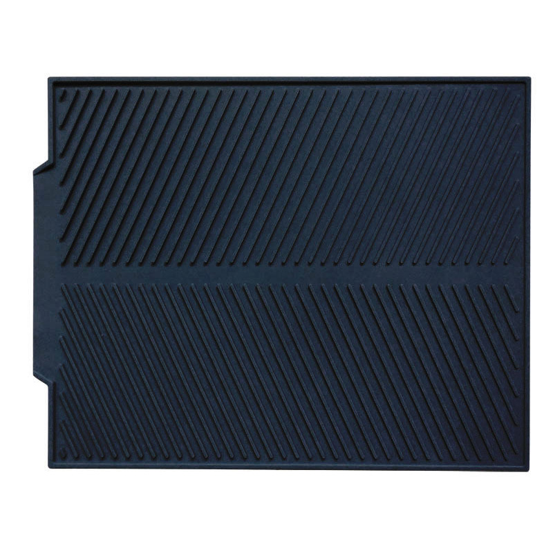 Silicone Drain Pad Drying Mat Pots Dish Drain Mat For Kitchen Tableware Non-slip Drain Mats Anti-scald Coaster Kitchen Utensils: black / S(38X24.5CM)