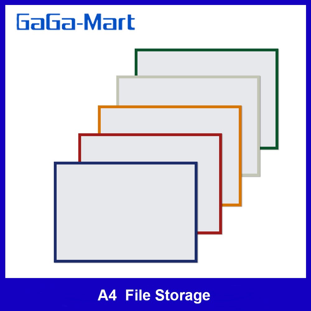 A4 Hard Rubber Sleeve File Storage Protective Cover Soft-magnetic File Bag Display