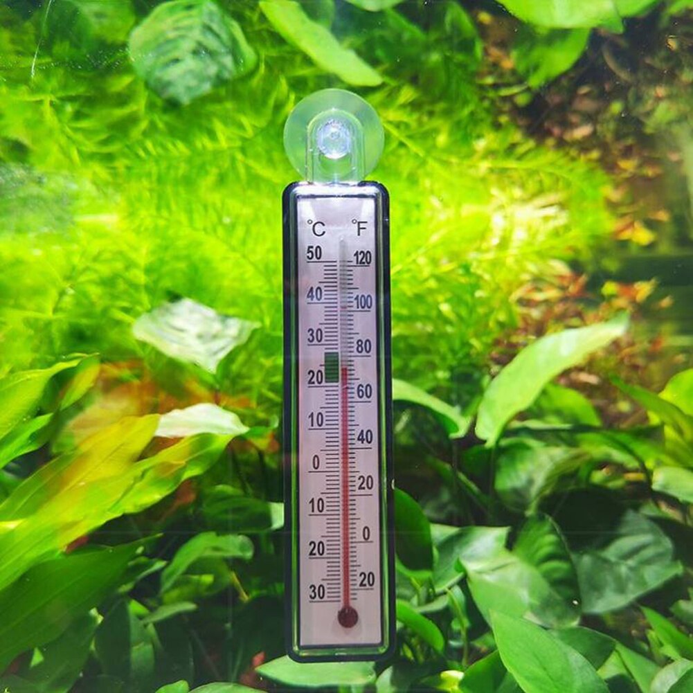 Aquarium Fish Tank Thermometer Glas Meter Water Temperatuurmeter Aquarium Glas Temperatuurmeter Meter Zuignap