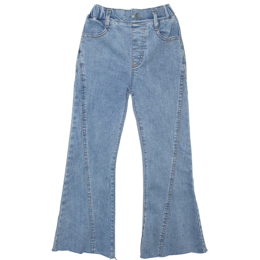 Pantalones vaqueros con campana para niñas, para estudiantes adolescentes pantalones acampanados, ropa para niñas de 10 a 12 años