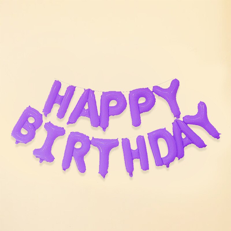 16 Inch Happy Birthday Letter Balloons Birthday Party Decorations Kids Foil Balloon Helium Globos Birthday Decoration
