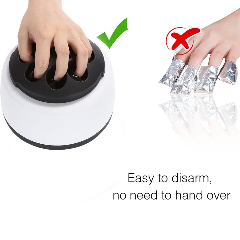Máquina Eléctrica de eliminación de esmalte de Gel UV, vaporizador quitaesmalte de uñas de Gel para salón de uñas en casa