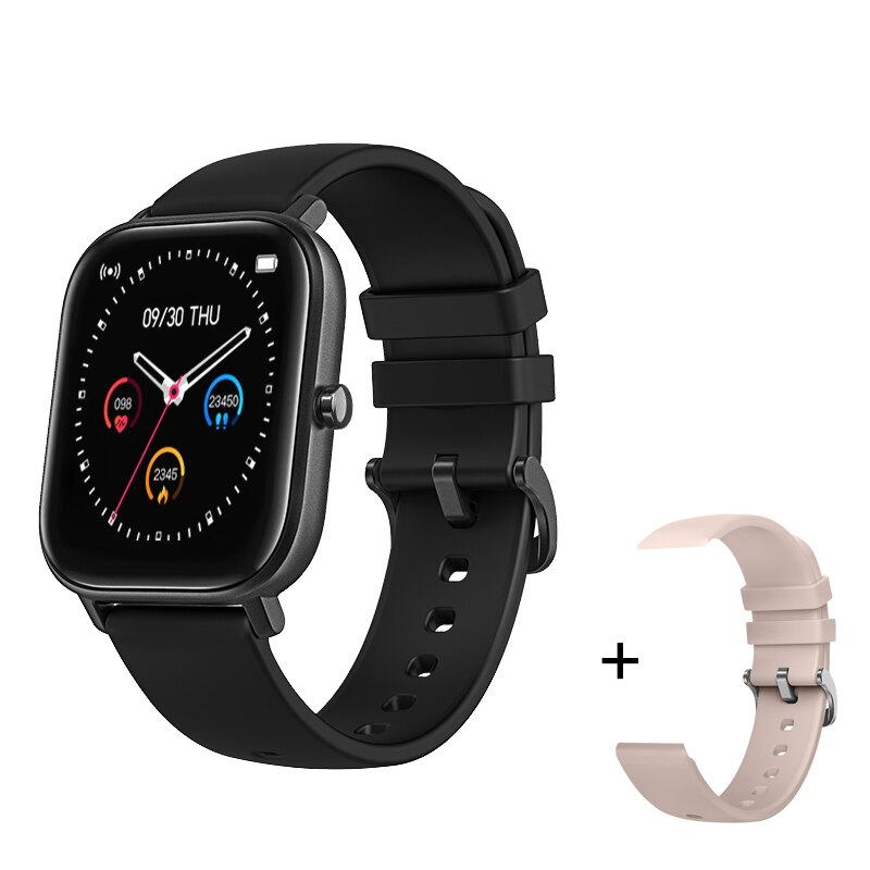 Smart Watch P8 1.4 pollici uomo Full Touch Fitness Tracker pressione sanguigna Smart Clock donna GTS Smartwatch per Xiaomi iOS Phone: b add 1 beige strap