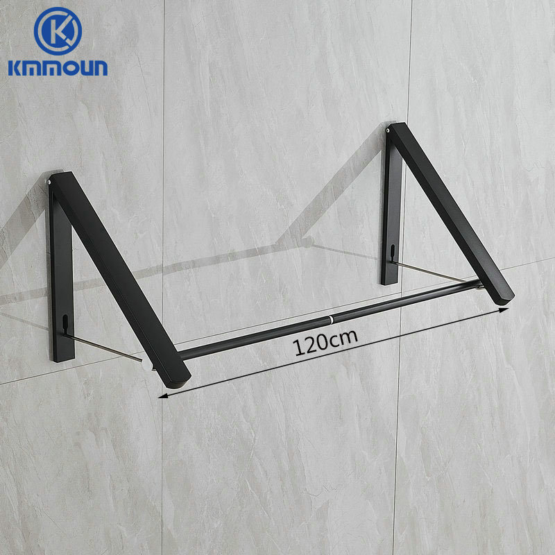 Wandgemonteerde Wasdroger, Opvouwbare Kledingrail Aluminium Stabiliseert Kledinghanger Droogrek Voor Slaapkamer Badkamer Kmmoun: Deep Blue
