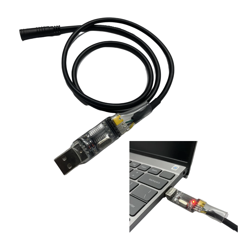 Bafang USB Programmeerkabel Elektrische Fiets Center Motor Kabel Voor 8fun/BBS01B BBS02B BBSHD Mid Drive 60 CM/100 CM