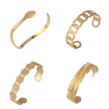 Women Stainless Steel Bracelets For Women Geometric Snake Bangle Bracelet Cuban Open Cuff Bracelet Punk Bracelet Jewelry