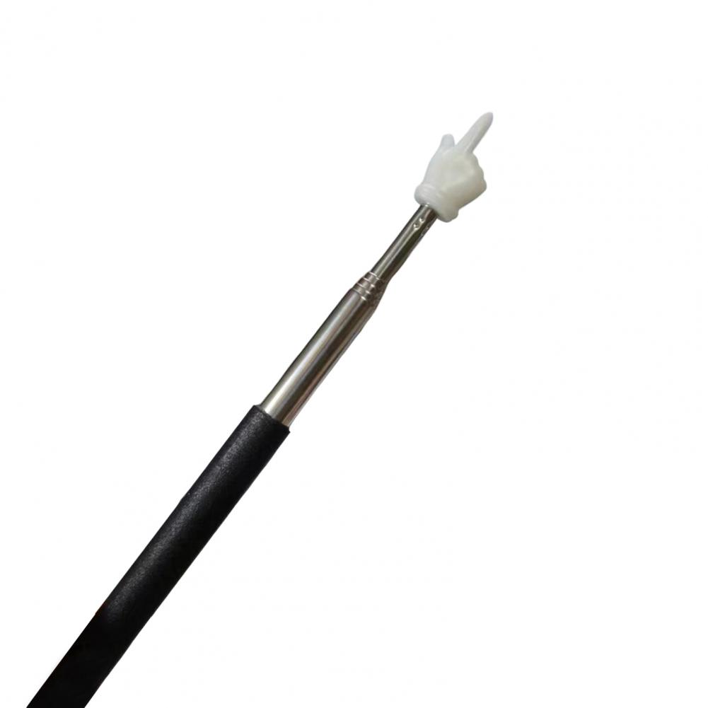 Retractable Whiteboard Pointer Telescopic Handheld Presenter Extendable Finger Stick for Classroom Teachers Whiteboard: GRAY