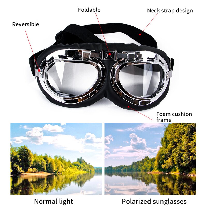 Opvouwbare Hond Bril Anti-Uv Hond Zonnebril Pet Aviator Schieten Dog Goggles Voor Reizen Ski Winddicht Bril Huisdier Accessoires