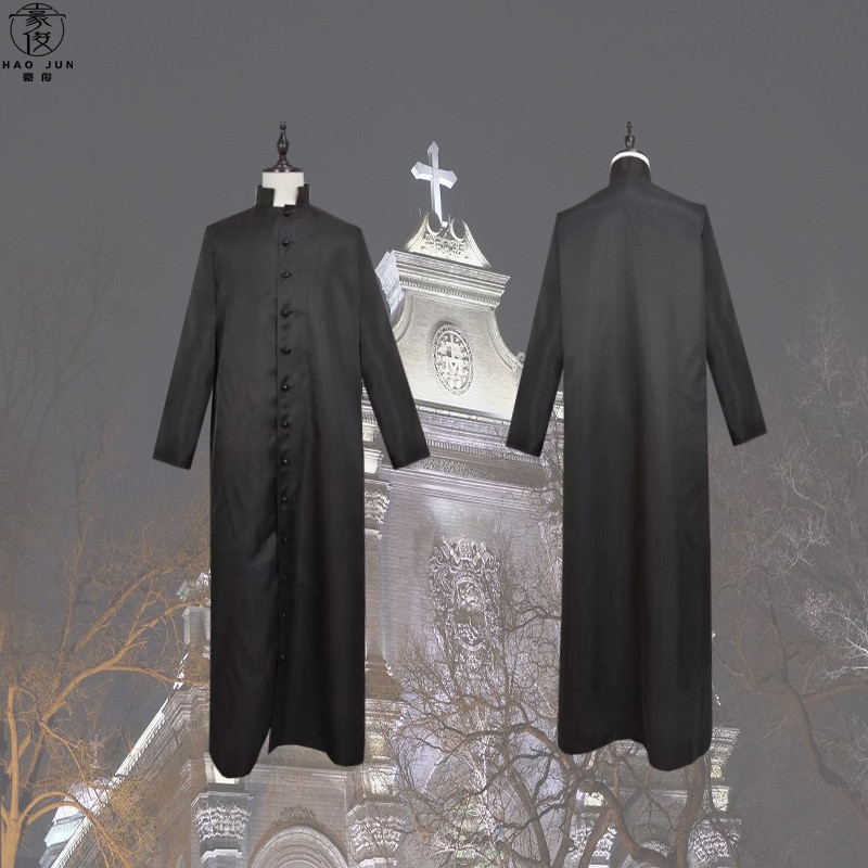 Medieval Monk Wizard Priest Church Father Cos Play Outfit Authentic North European Anime Halloween Cosplay Costume