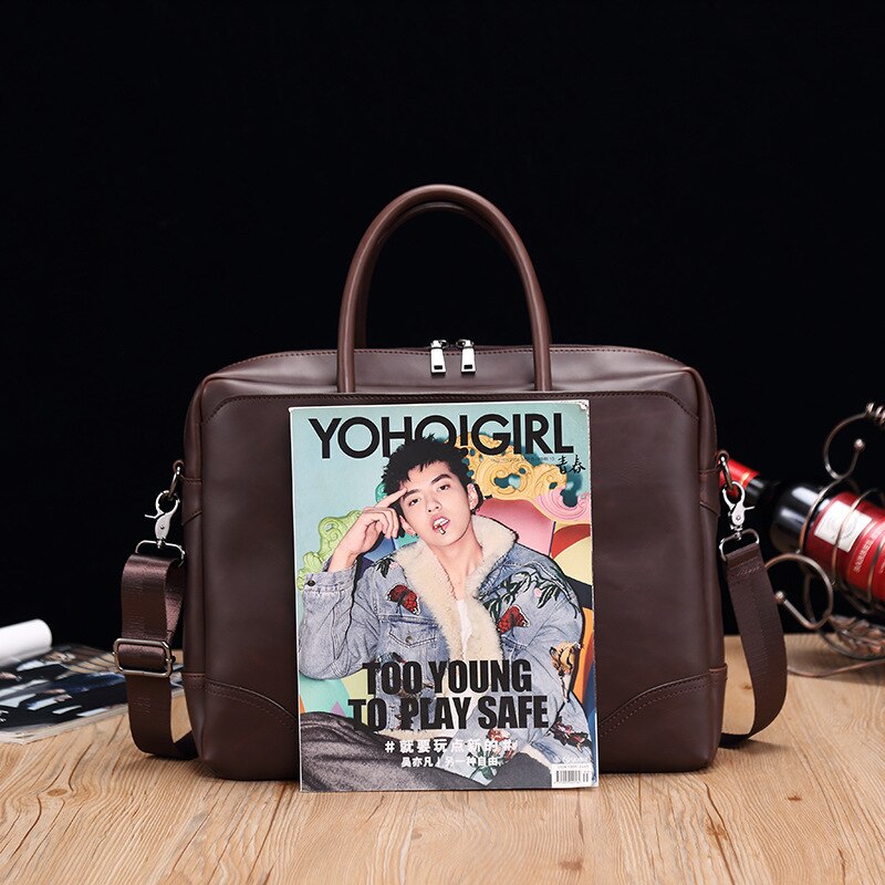 Briefcase Women Leather Laptop Bag Business Bag Sac Bandouliere Homme Sac Ordinateur Portable Femme Laptop Bags for Men Bolsa
