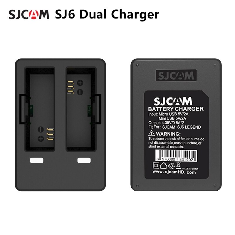 Sjcam SJ6 Dual Charger Voor Sjcam SJ6 Legend Sport Camera Accessoires