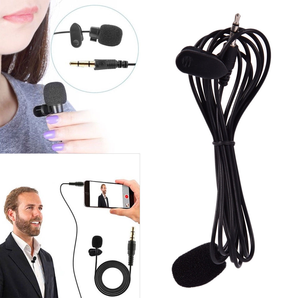 1.5 M Mini Draagbare Microfoon Clip-On Revers Lavalier Microfoon Wired Mikrofo/Microfon Voor Telefoon Voor Laptop