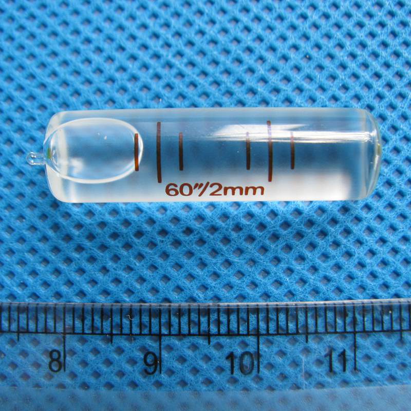 HACCURY 9*33mm 60"/2mm Precision level Glass Tubular Bubble level circular Total Station blisters