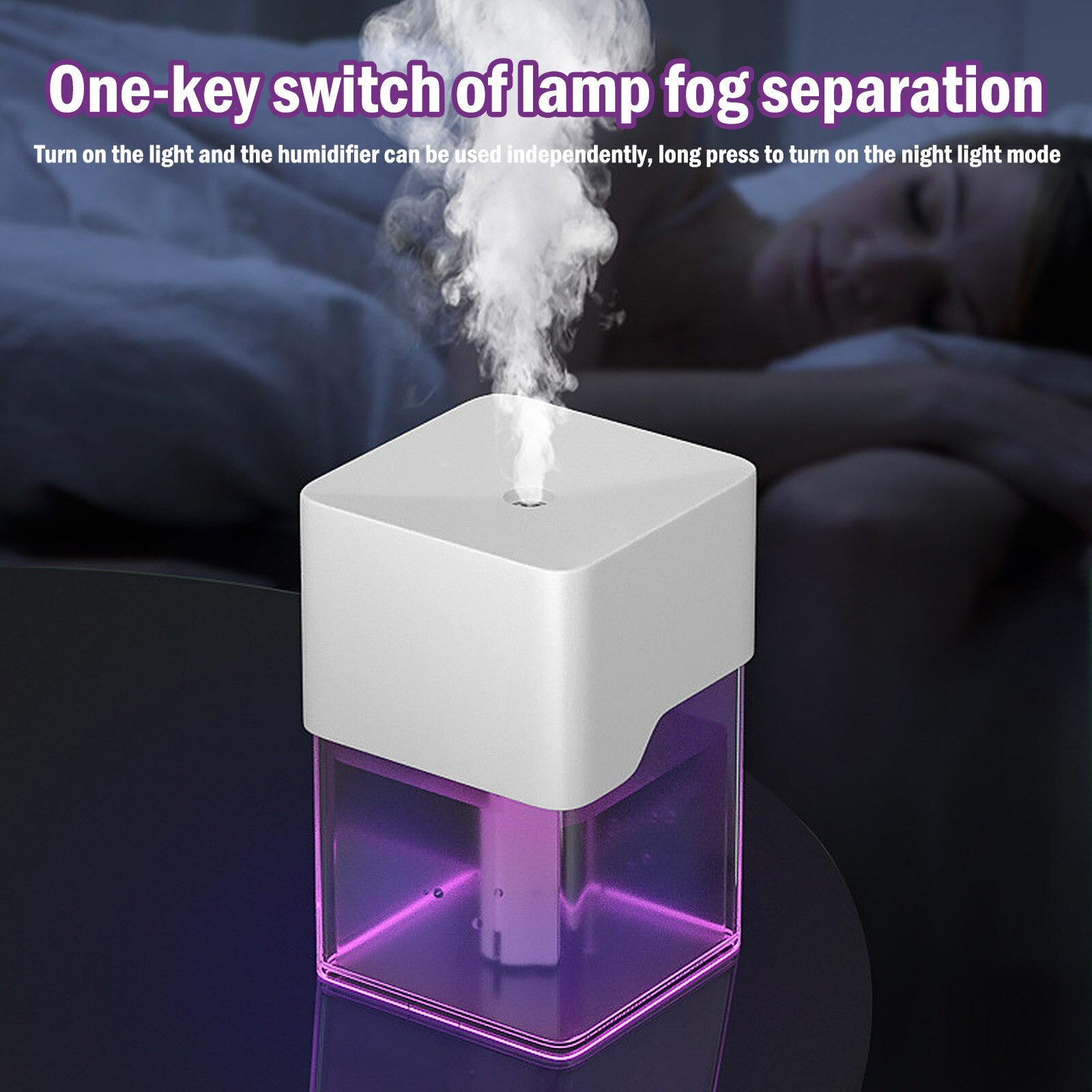 220ml Usb Charging Humidifier Led Night Light Display Home Air Purifier Two Mode Adjuster Air Humidifier For Smart Home