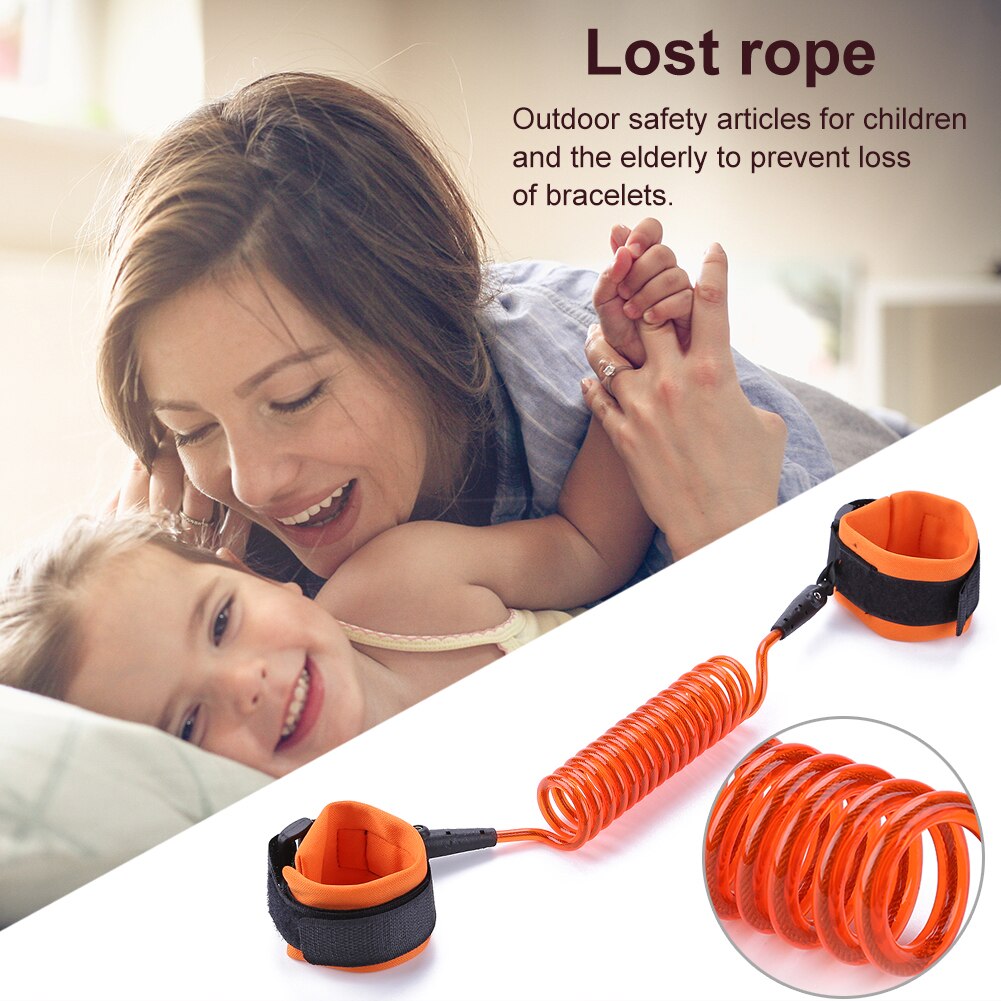2.5m 360 degrés rotation bébé Bracelet Anti-perte enfants sécurité harnais poignet laisse Anti-perte ceinture lien enfants poignet lien corde