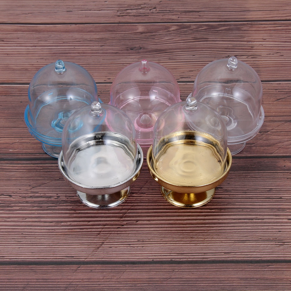 Colorful Transparent Plastic Tray Candy Box for DIY Wedding Candy Box Baby Shower Birthday Guests Box Party Supplies