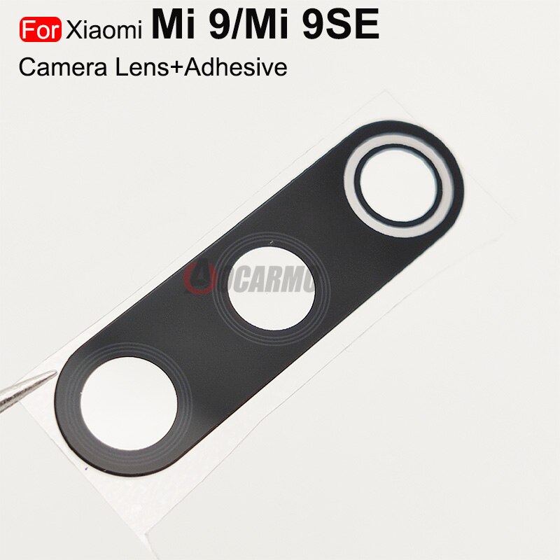 Aocarmo 20 Teile/los Für Xiaomi Mi 8 / Mi 9 SE 9se Hinten Zurück Kamera Objektiv Glas Mit Rahmen Klebstoff aufkleber Kleber