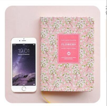 Schedule Weekly Planner Notebook Cute Little floral Flowers Notepad Hand book: A5 pink