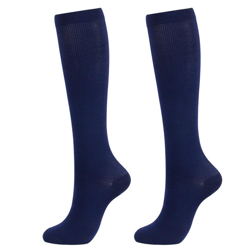 Benstøtte stretch kompressionsstrømper udendørs sport kompressionsstrømper frugt mønster under knæstrømper lange sokker strømper: 5 / L-xl