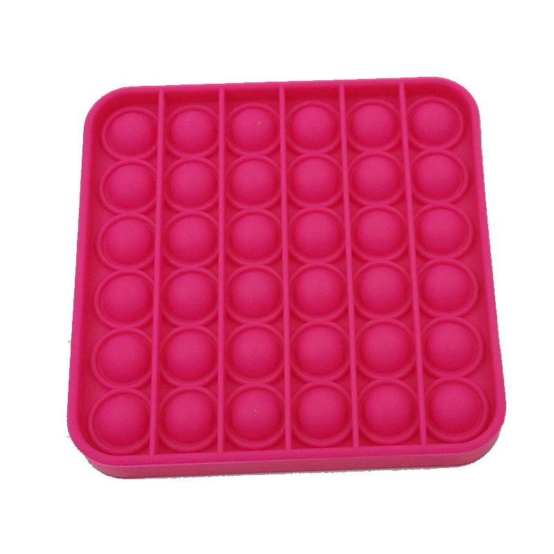 Pop It Fidget Push Bubble Sensory Toy Autism Special Need Stress Reliever Squeeze Sensory Figet Toys Relieve Stress Help Recover: Red8