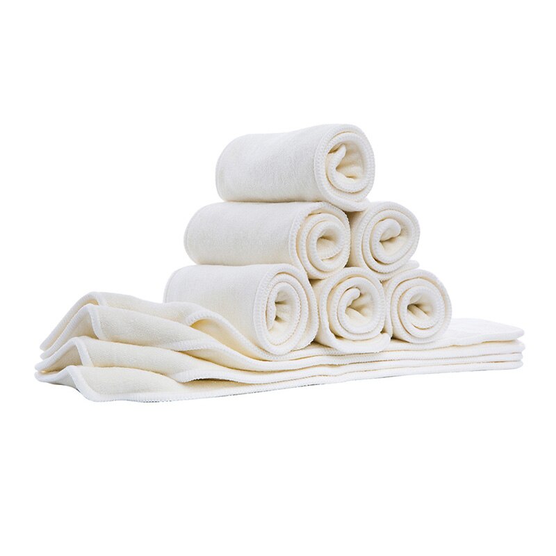 {AnAnBaby} 5 stuks Bamboe en Microfiber Inserts Herbruikbare Insert Met Snap In Voor Baby Doek Luier Baby Luier inserts Grootte: 14x35 CM