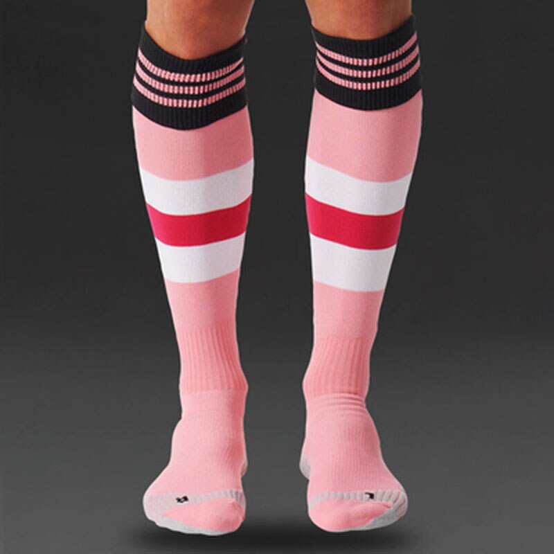 medias de fútbol para niños y adultos equipo de fútbol Club Calcetines antideslizantes gruesos calcetines calientes rodilla alta entrenamiento medias largas